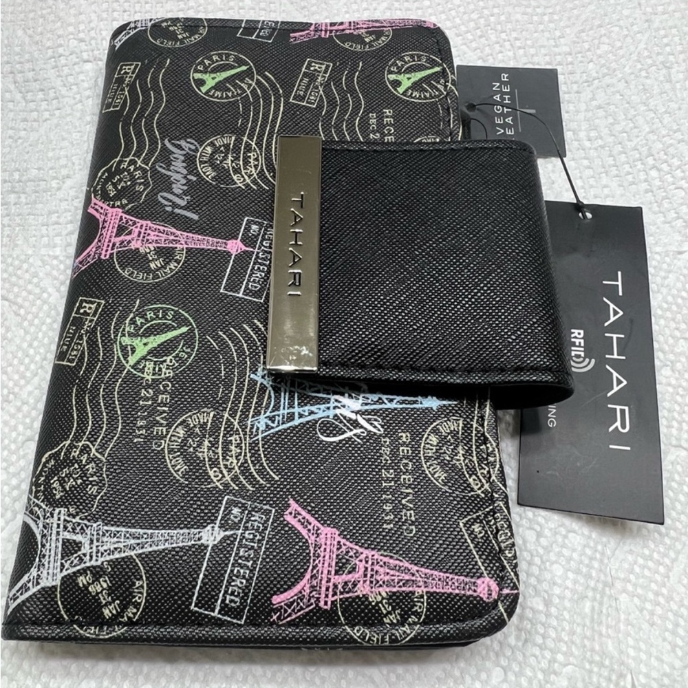 TAHARI RFID Bifold Wallet Vegan Leather